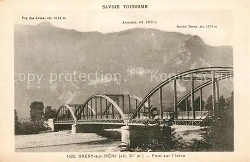 AK / Ansichtskarte Gresy sur Isere Pont sur l Isere Gresy sur Isere