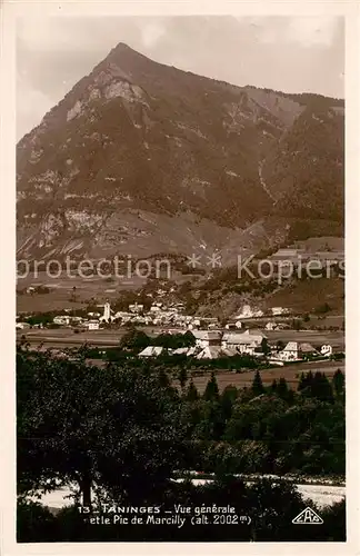 AK / Ansichtskarte Taninges Vue generale et le Pic de Marcilly Taninges