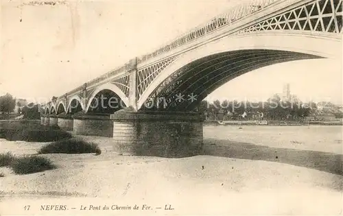 AK / Ansichtskarte Nevers_Nievre Le Pont du Chemin de Fer Nevers Nievre