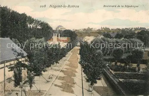 AK / Ansichtskarte Nogent le Rotrou Boulevard de la Republique Nogent le Rotrou