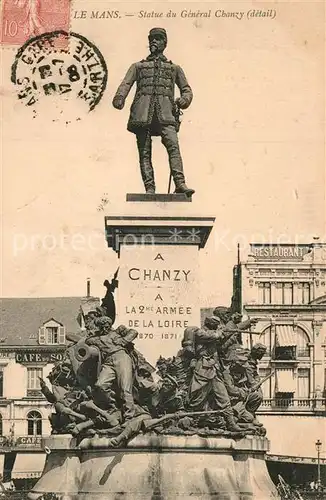 AK / Ansichtskarte Le_Mans_Sarthe Statue du General Chanzy detail Le_Mans_Sarthe