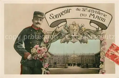 AK / Ansichtskarte Le_Mans_Sarthe Regiment au 31e d Artillerie Le_Mans_Sarthe