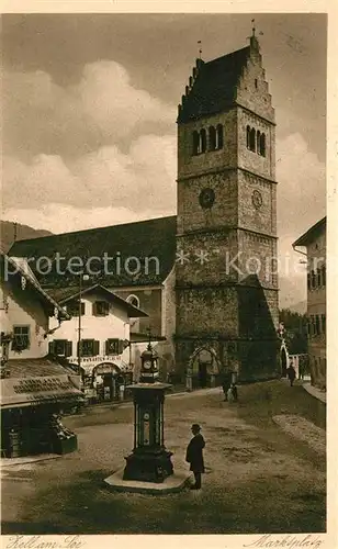 AK / Ansichtskarte 0 Wetterhaeuschen_Wetterstation Zell am See Marktplatz Wetterhaeuschen