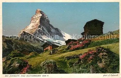 AK / Ansichtskarte Foto_Gaberell_J._Nr. 4206 Zermatt Matterhorn  Foto_Gaberell_J._Nr.