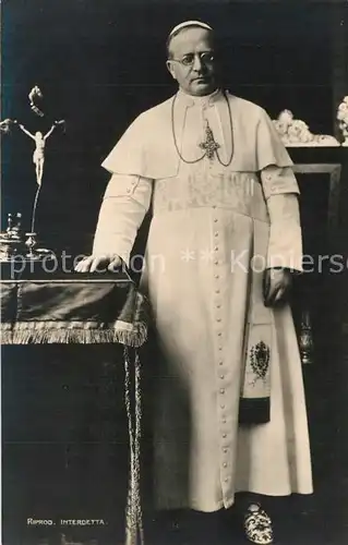 AK / Ansichtskarte Papst Pius XI. Rompilgerfahrt  