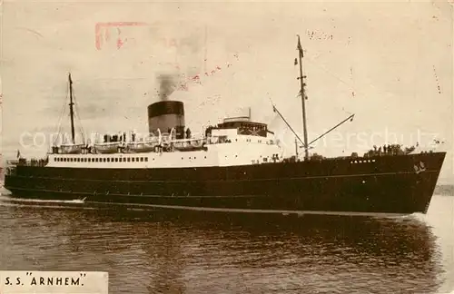 AK / Ansichtskarte Dampfer_Oceanliner S.S. Arnheim 