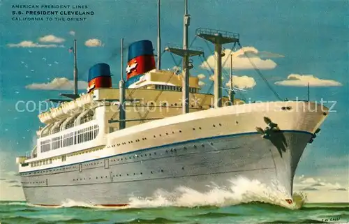 AK / Ansichtskarte Dampfer_Oceanliner S.S. President Cleveland  