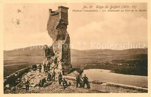 AK / Ansichtskarte Belfort_Alsace Siege Belfort Alsace