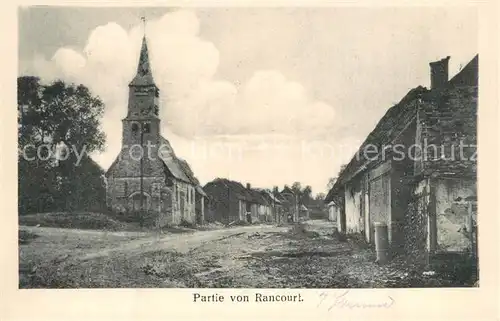 AK / Ansichtskarte Rancourt_Vosges Kirchenpartie Rancourt Vosges
