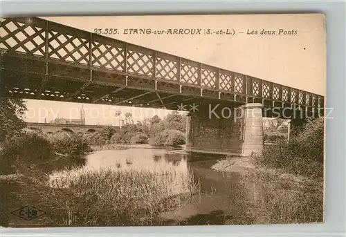 AK / Ansichtskarte Etang sur Arroux Les deux ponts Etang sur Arroux