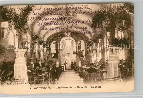 AK / Ansichtskarte Capvern Hotel Interieur de la Buvette le Hall Capvern