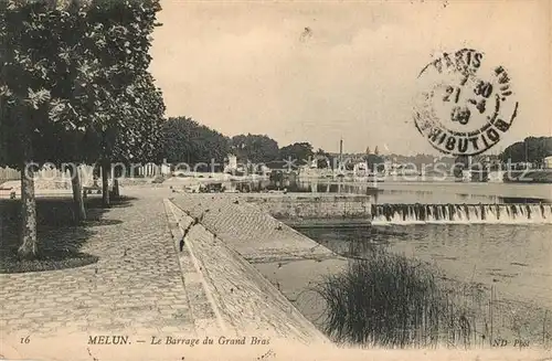 AK / Ansichtskarte Melun_Seine_et_Marne Le Barrage du Grand Bras Melun_Seine_et_Marne