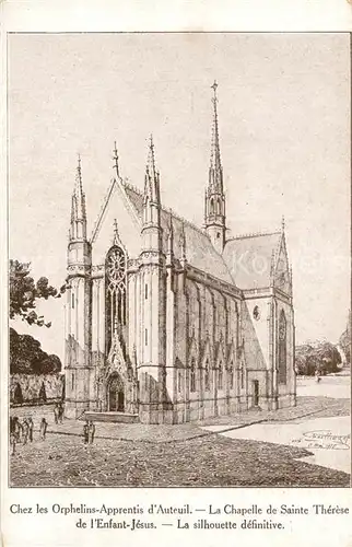 AK / Ansichtskarte Auteuil_Paris Chapelle de Sainte Therese Auteuil Paris