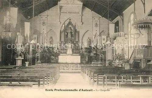 AK / Ansichtskarte Auteuil_Paris Chapelle Auteuil Paris