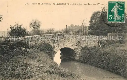 AK / Ansichtskarte Chevreuse vieux Pont sur l`Yvette Chevreuse