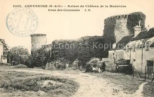 AK / Ansichtskarte Chevreuse Ruines du Chateau de la Madeleine Chevreuse