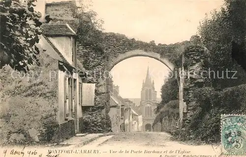 AK / Ansichtskarte Monfort Amaury Port Bardoux et Eglise Monfort