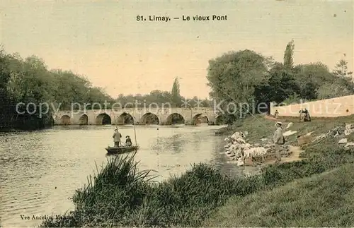 AK / Ansichtskarte Limay Le vieux Pont Limay