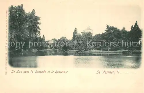 AK / Ansichtskarte Le_Vesinet Lac avec Cascade et le Reservoir Le_Vesinet