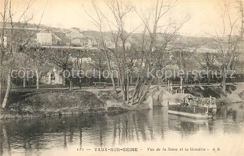 AK / Ansichtskarte Vaux sur Seine Seine et Gondole Vaux sur Seine