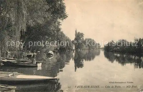 AK / Ansichtskarte Vaux sur Seine Coin de P?che Vaux sur Seine