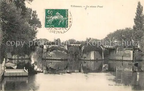 AK / Ansichtskarte Villennes sur Seine Le vieux Pont Villennes sur Seine