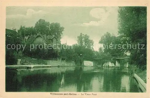 AK / Ansichtskarte Villennes sur Seine Vieux Pont Villennes sur Seine
