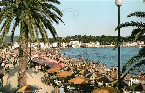 AK / Ansichtskarte Les_Sablettes La Plage vue sur Saint Elme Cote d Azur Les_Sablettes