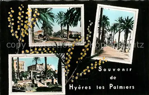 AK / Ansichtskarte Hyeres_les_Palmiers Souvenir de la ville vues d ensemble Hyeres_les_Palmiers