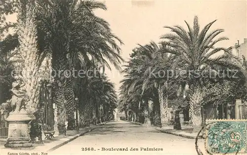 AK / Ansichtskarte Hyeres_les_Palmiers Boulevard des Palmiers Hyeres_les_Palmiers
