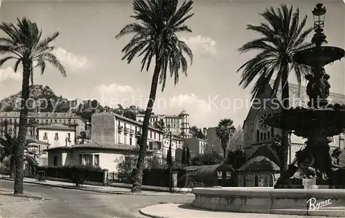 AK / Ansichtskarte Hyeres_les_Palmiers Fontaine Godillot Eglise Anglicane Hyeres_les_Palmiers