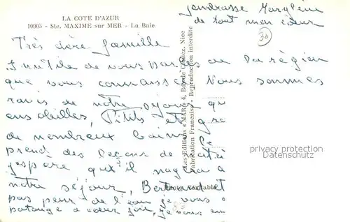 AK / Ansichtskarte Sainte_Maxime_sur_Mer_Var La Baie Cote d Azur Sainte_Maxime_sur_Mer_Var
