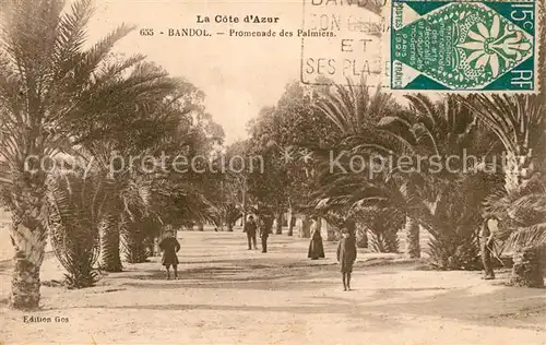AK / Ansichtskarte Bandol Promenade des Palmiers Cote d Azur Bandol