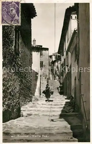 AK / Ansichtskarte Bormes les Mimosas Vieille Rue Bormes les Mimosas