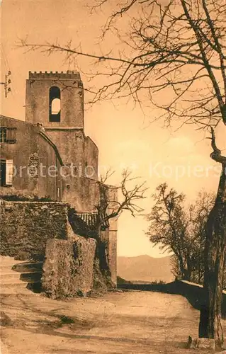 AK / Ansichtskarte Gassin Eglise et vue sur le Golfe Cote d Azur Gassin