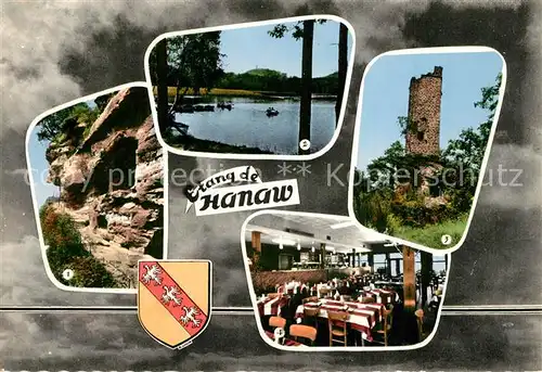 AK / Ansichtskarte Etang_de_Hanau Caf? Restaurant Bellevue Etang_de_Hanau