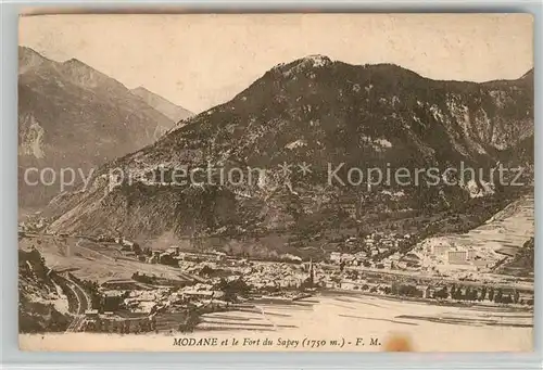 AK / Ansichtskarte Modane Fliegeraufnahme Fort du Sapey Modane