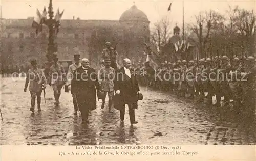 AK / Ansichtskarte Strasbourg_Alsace La Visite Presidentielle Strasbourg Alsace