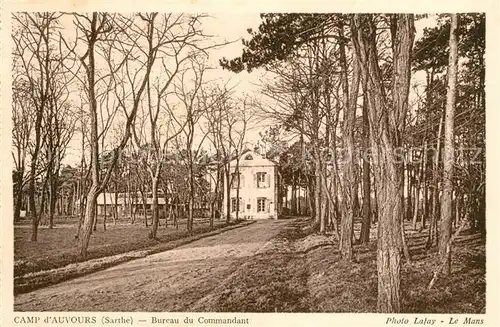 AK / Ansichtskarte Sarthe_La (Departm.) Camp dAuvours Bureau du Commandant Sarthe_La (Departm.)