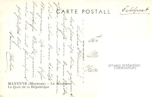AK / Ansichtskarte Mayenne Le Quai de la Republique Feldpost Mayenne