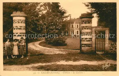 AK / Ansichtskarte Salles_Gironde Chateau Le Castera Salles_Gironde