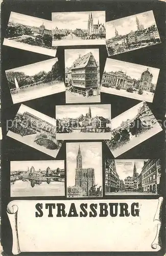 AK / Ansichtskarte Strassburg_Elsass Bauwerke und Sehenswuerdgkeiten Strassburg Elsass