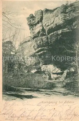 AK / Ansichtskarte Zabern_Saverne Karlsprung Zabern Saverne