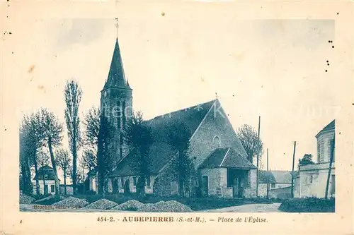 AK / Ansichtskarte Aubepierre Ozouer le Repos Place de l`Eglise Aubepierre Ozouer le Repos