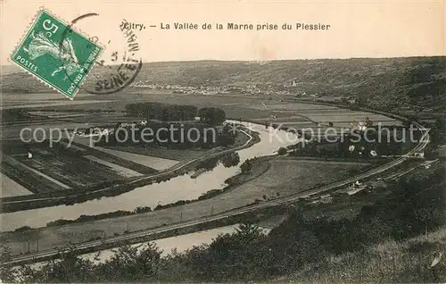 AK / Ansichtskarte Citry Vall?e de la Marne prise du Plessier Citry