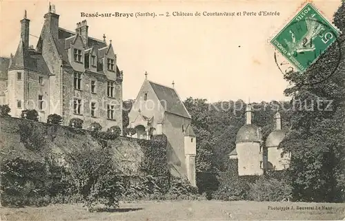 AK / Ansichtskarte Besse sur Braye Chateau de Courtanvaux et Porte d`Entr Besse sur Braye