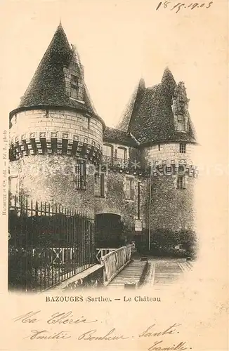 AK / Ansichtskarte Bazouges sur le Loir Chateau Bazouges sur le Loir