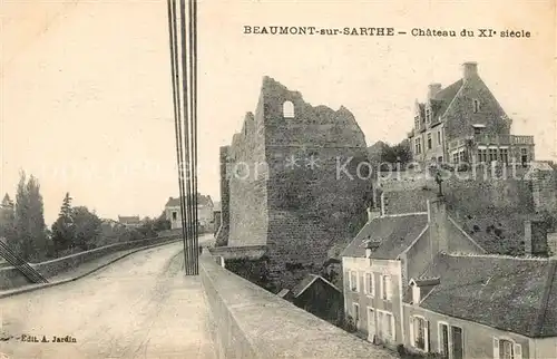 AK / Ansichtskarte Beaumont sur Sarthe Chateau du XI siecle Beaumont sur Sarthe