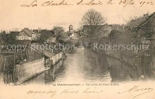 AK / Ansichtskarte La_Chartre sur le Loir Vue prise du Pont de Bois La_Chartre sur le Loir
