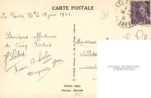 AK / Ansichtskarte La_Ferte Bernard La Venis de l`Ouest La_Ferte Bernard